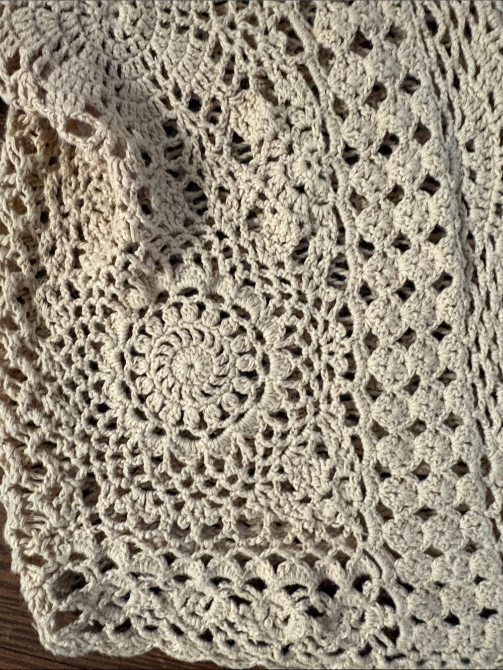 a.n.a Beige Crochet Open-Front Cardigan - Picture 4 of 9